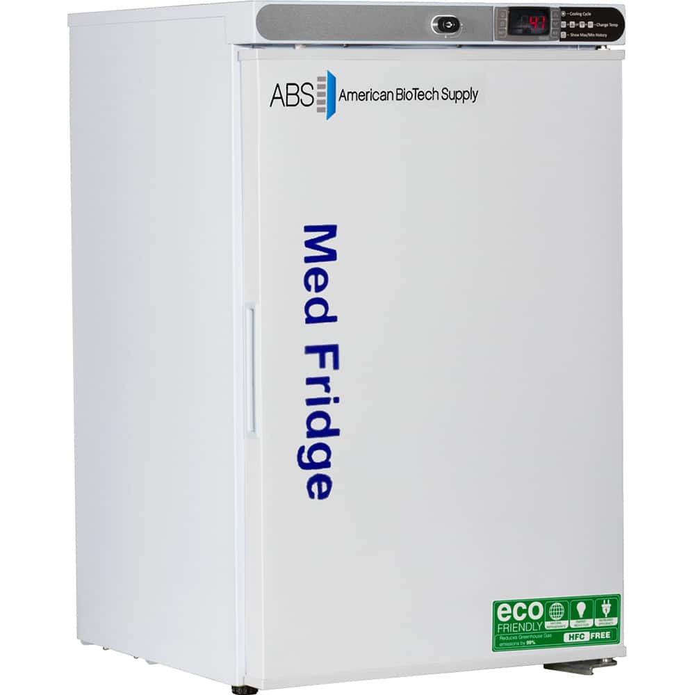 American BioTech Supply - Laboratory Refrigerators and Freezers Type: Pharmacy Refrigerator Volume Capacity: 2.5 Cu. Ft. - Exact Tool & Supply