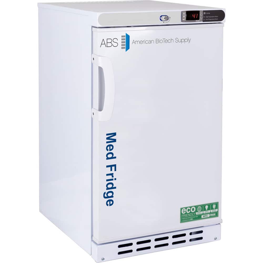 American BioTech Supply - Laboratory Refrigerators and Freezers Type: Pharmacy Refrigerator Volume Capacity: 2.5 Cu. Ft. - Exact Tool & Supply