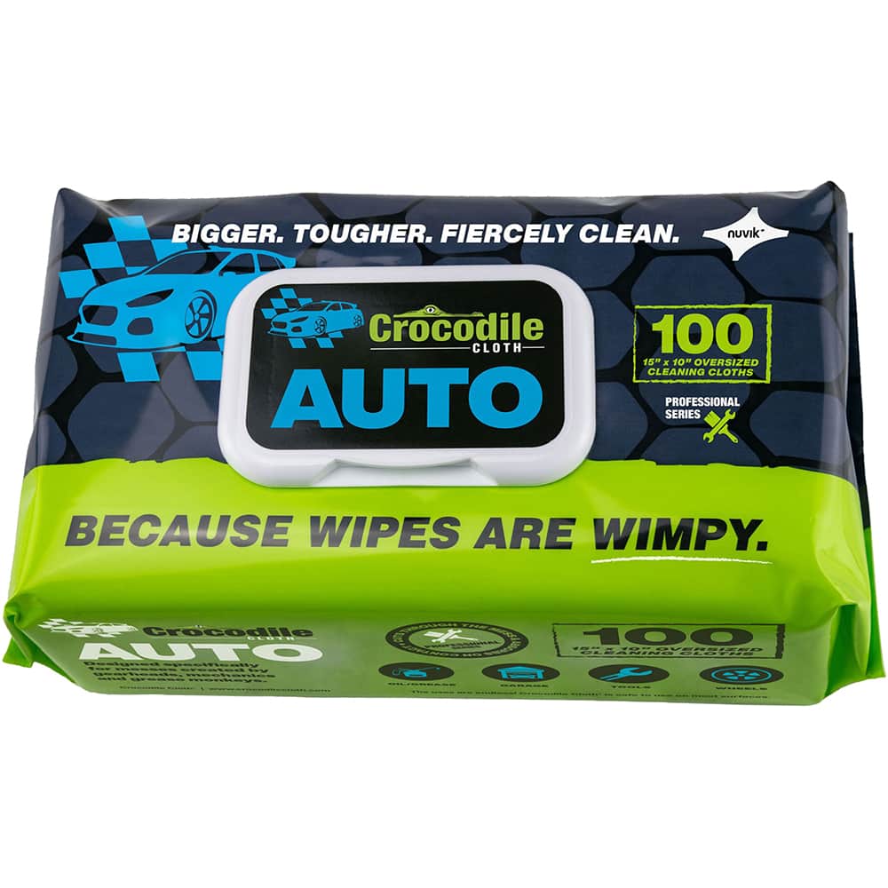 Crocodile Cloth - Wipes Type: General Purpose Style: Pre-Moistened; Flat Fold - Exact Tool & Supply