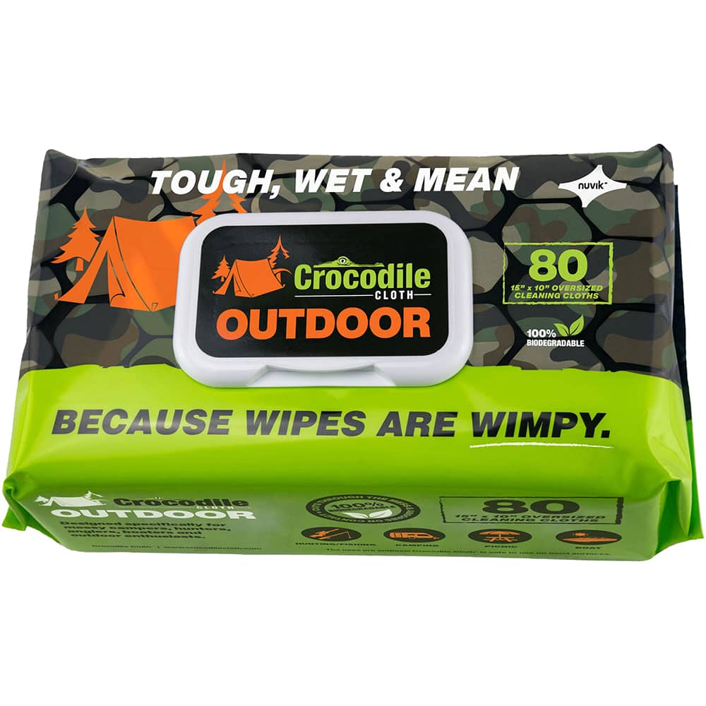 Crocodile Cloth - Wipes Type: General Purpose Style: Pre-Moistened; Flat Fold - Exact Tool & Supply
