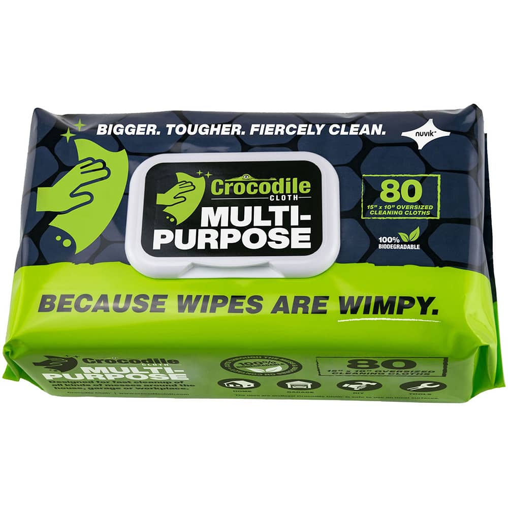 Crocodile Cloth - Wipes Type: General Purpose Style: Pre-Moistened; Flat Fold - Exact Tool & Supply