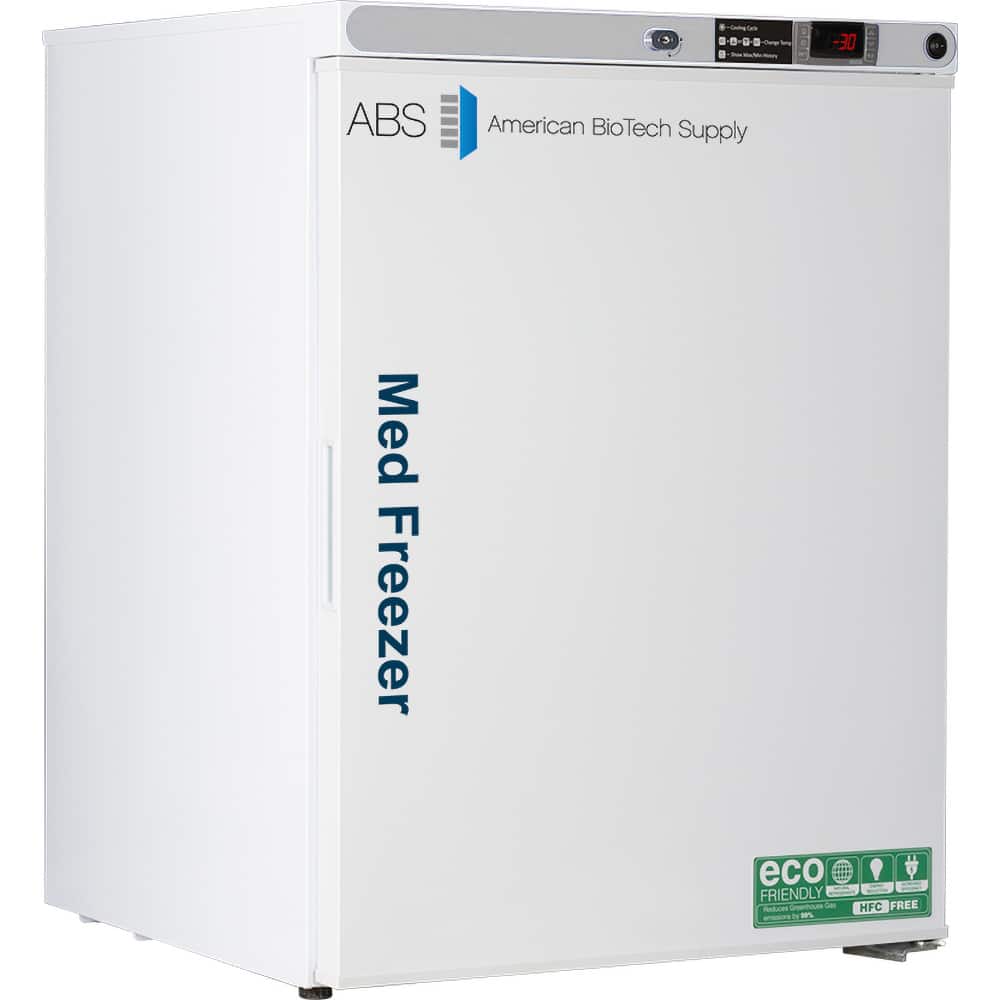 American BioTech Supply - Laboratory Refrigerators and Freezers Type: Pharmacy Freezer Volume Capacity: 4 Cu. Ft. - Exact Tool & Supply