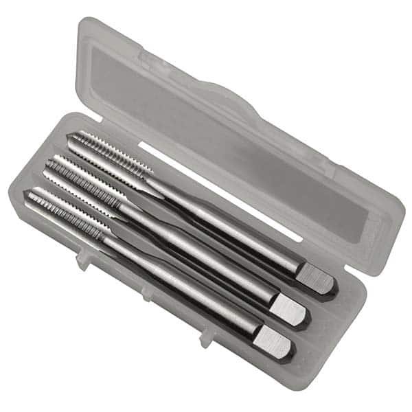 Greenfield Threading - Tap Sets Thread Size: 1/4-28 Number of Flutes: 4 - Exact Tool & Supply