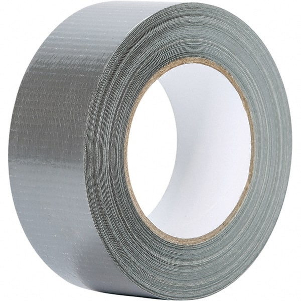 Value Collection - 60 Yd x 2" x 6.7 mil Silver Polyethylene Cloth Duct Tape - Exact Tool & Supply