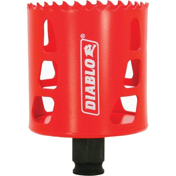 Freud - 2-1/2" Diam, 2-3/8" Cutting Depth, Hole Saw - Bi-Metal Saw, Toothed Edge - Exact Tool & Supply