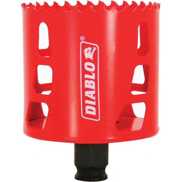 Freud - 2-3/4" Diam, 2-3/8" Cutting Depth, Hole Saw - Bi-Metal Saw, Toothed Edge - Exact Tool & Supply