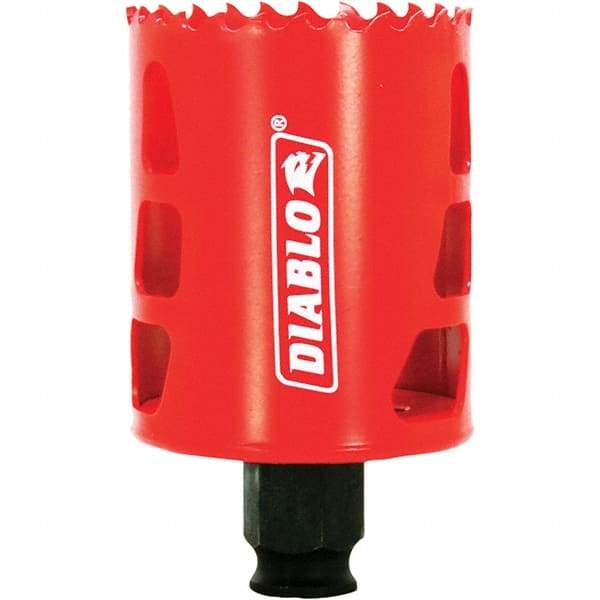 Freud - 2-1/8" Diam, 2-3/8" Cutting Depth, Hole Saw - Bi-Metal Saw, Toothed Edge - Exact Tool & Supply
