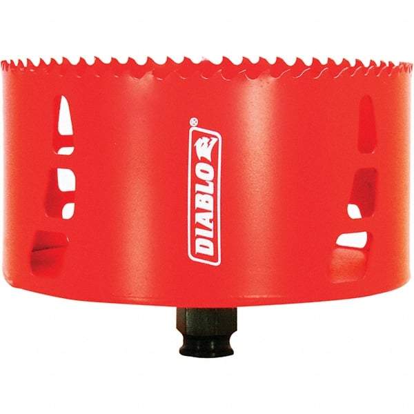 Freud - 5" Diam, 2-3/8" Cutting Depth, Hole Saw - Carbide-Tipped Saw, Toothed Edge - Exact Tool & Supply