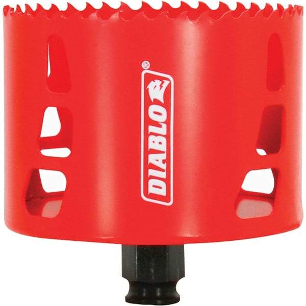 Freud - 3-5/8" Diam, 2-3/8" Cutting Depth, Hole Saw - Bi-Metal Saw, Toothed Edge - Exact Tool & Supply