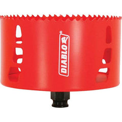 Freud - 4-3/4" Diam, 2-3/8" Cutting Depth, Hole Saw - Carbide-Tipped Saw, Toothed Edge - Exact Tool & Supply