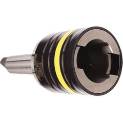 Emuge - 5MT Taper Shank Tension & Compression Tapping Chuck - M22 Min Tap Capacity, 116.5mm Projection, Size 5 Adapter, Quick Change - Exact Tool & Supply