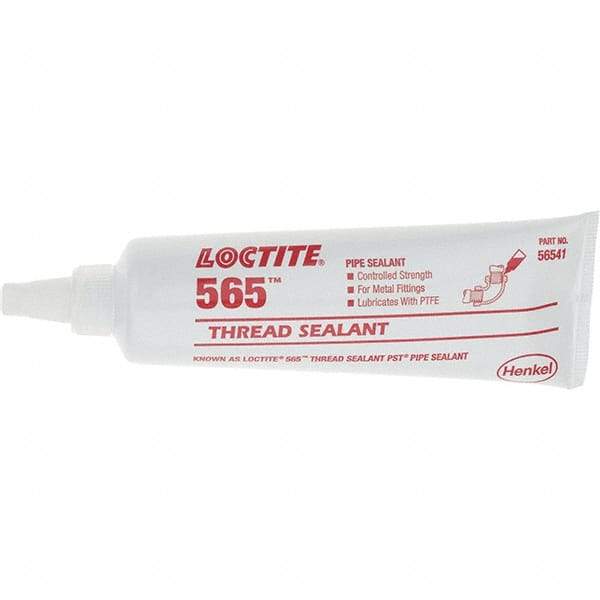 Loctite - 250 mL, White, Thread Sealant - Series 565 - Exact Tool & Supply