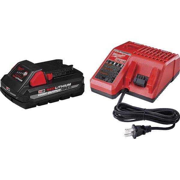 Milwaukee Tool - Power Tool Batteries Voltage: 18.00 Battery Chemistry: Lithium-Ion - Exact Tool & Supply
