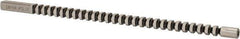 Dumont Minute Man - 9/32" x 7-3/4" Overall Length, 19/64" Pilot Hole Diam, Square Broach - 0.2815 to 0.2825" Tolerance, 0.393 to 0.395" Across Corners, 7/32" Pitch, 5/16 to 1" LOC, 2,130 Lbs. Pressure for Max LOC - Exact Tool & Supply