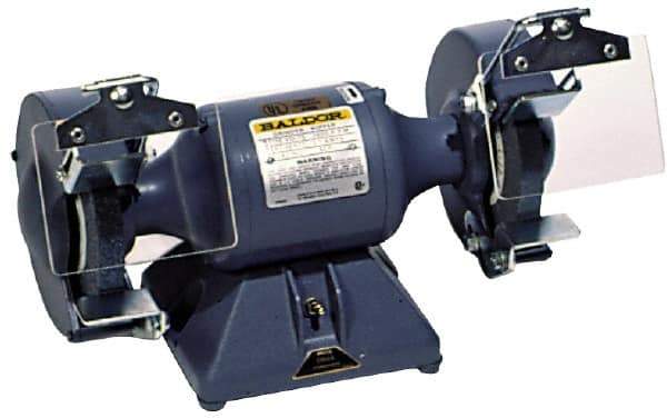 Baldor - 7" Wheel Diam x 1" Wheel Width, 1/2 hp Buffer - 5/8" Arbor Hole Diam, 1 Phase, 3,600 Max RPM, 115 Volts - Exact Tool & Supply