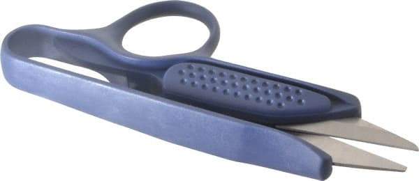 Heritage Cutlery - 1-1/2" LOC, 4-5/8" OAL Stainless Steel Standard Thread Clips - Right Hand, Plastic Straight Handle, For Sewing - Exact Tool & Supply