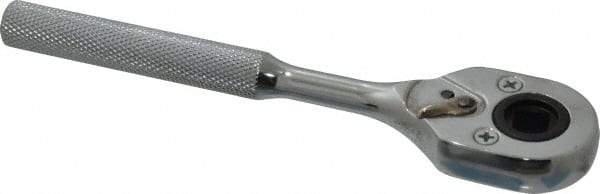 Proto - 3/8" Drive Pear Head Female Drive Ratchet - Chrome Finish, 7" OAL, 24 Gear Teeth, Standard Head - Exact Tool & Supply