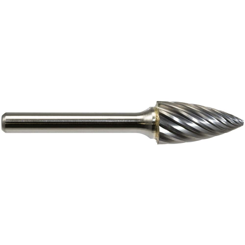 Abrasive Bur: 1/2″ Cut Dia, Steel Cut N/Amm OAL