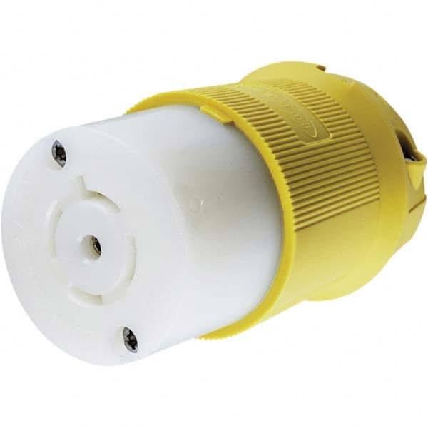 Hubbell Wiring Device-Kellems - 3-Phase Wye 120/208 VAC 20A NEMA L21-20R Marine Twist Lock Connector - Exact Tool & Supply