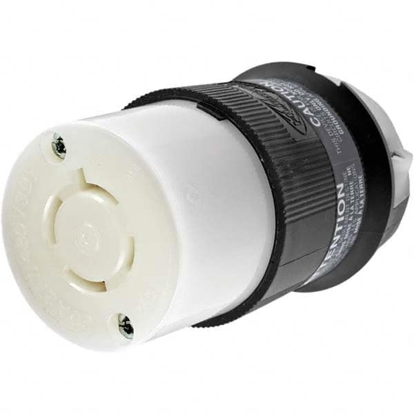 Hubbell Wiring Device-Kellems - 3-Phase Wye 277/480 VAC 20A NEMA L19-20R Industrial Twist Lock Connector - Exact Tool & Supply