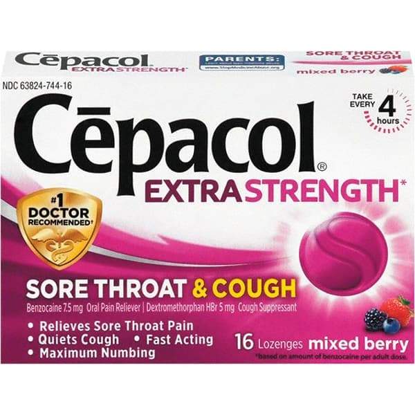 Cepacol - Mixed Berry Flavor Cough Drop Lozenges - Sore Throat Relief - Exact Tool & Supply