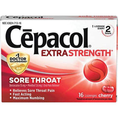 Cepacol - Cherry Flavor Cough Drop Lozenges - Sore Throat Relief - Exact Tool & Supply