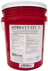 Monroe Fluid Technology - Astro-Cut SYN, 5 Gal Pail Cutting & Grinding Fluid - Synthetic, For Drilling, Machining, Milling, Turning - Exact Tool & Supply