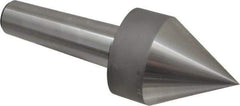 Riten - MT5 Taper Shank, Live Center - 1,500 Max RPM, 3-1/2" Point Diam, 4-15/16" Point Len, 1,500 Lb Max Workpc, 4-29/32" OAL, Pipe Nose Point - Exact Tool & Supply
