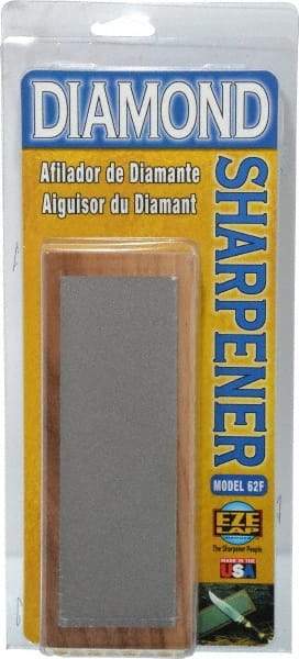 Eze Lap - 6" Long x 2" Wide Diam ond Sharpening Stone - Flat, 600 Grit, Fine Grade - Exact Tool & Supply