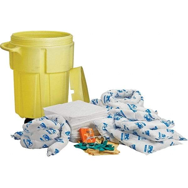 Brady SPC Sorbents - 38 Gal Capacity Oil Only Spill Kit - 55 Gal Polyethylene Drum - Exact Tool & Supply