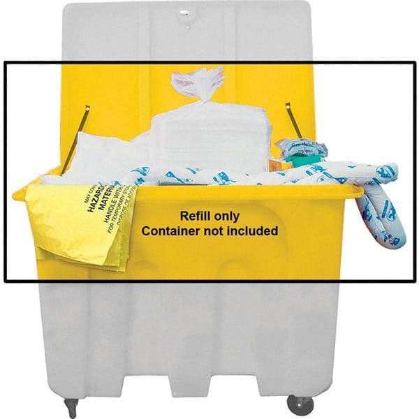Brady SPC Sorbents - 160 Gal Capacity Oil Only Spill Kit - No Container Included - Refill Only - Exact Tool & Supply