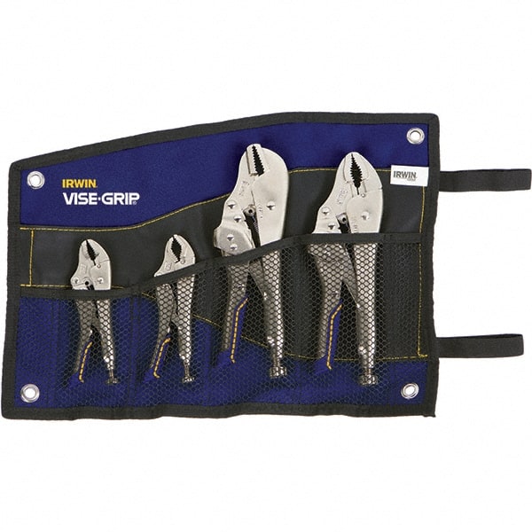 Irwin - Locking Pliers Plier Type: Locking Pliers Jaw Style: Straight; Curve w/Wire Cutter; Long Nose - Exact Tool & Supply