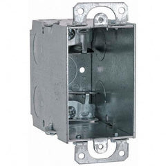Hubbell-Raco - 4.22 x 2 x 3-1/2" Steel Rectangular Device Box - Exact Tool & Supply