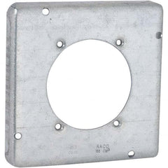 Hubbell-Raco - 4.69 x 4.688 x 1/2" Steel Square Device Box - Exact Tool & Supply