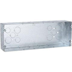 Hubbell-Raco - 4-1/2 x 12-1/4 x 2-1/2" Steel Rectangular Device Box - Exact Tool & Supply