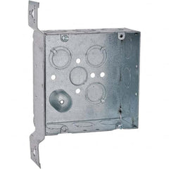 Hubbell-Raco - 7.63 x 5.063 x 2.188" Steel Square Device Box - Exact Tool & Supply