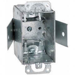 Hubbell-Raco - 4.22 x 3.406 x 2-1/2" Steel Rectangular Device Box - Exact Tool & Supply