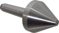 Riten - 2-3/4" Head Diam, Hardened Tool Steel Bull Nose Point Solid Dead Center - 3MT Morse Taper, 2-3/4" Point Diam, 1.939" Point Length, 2-61/64" OAL - Exact Tool & Supply