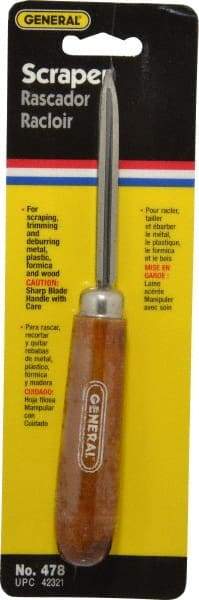 General - Hand Deburring Triangle Tool - Steel Blade, Hole Chamfering - Exact Tool & Supply
