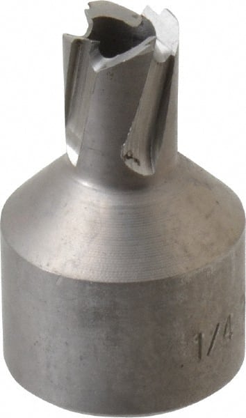 Hougen - 1/4" Diam x 1/4" Deep High Speed Steel Annular Cutter - Exact Tool & Supply