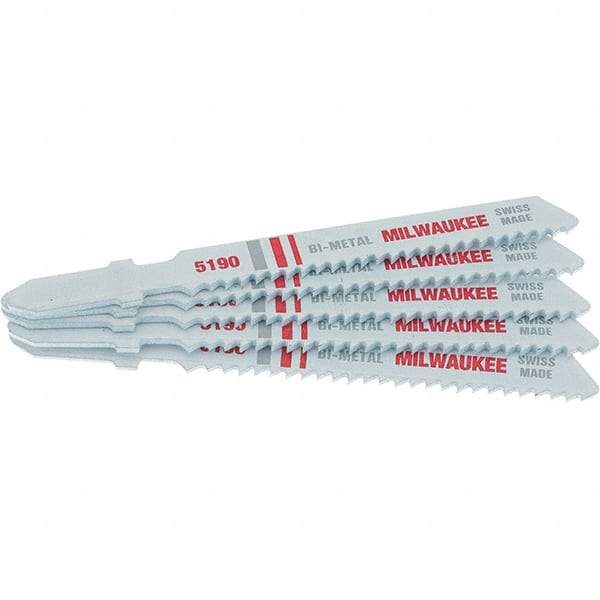 Milwaukee Tool - Bi-Metal Reciprocating Saw Blade - Straight Profile, 14 TPI, Toothed Edge - Exact Tool & Supply