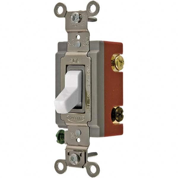 Hubbell Wiring Device-Kellems - Toggle Switches Switch Type: Extra Heavy Duty Switch Sequence: Off-On - Exact Tool & Supply