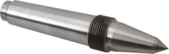 Riten - 5/8" Head Diam, Carbide-Tipped Steel Long Point Solid Dead Center - 4MT Morse Taper, 5/8" Point Diam, 2-9/32" Point Length, 3-3/32" OAL - Exact Tool & Supply