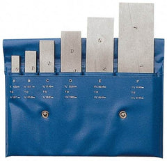 PEC Tools - 3/8 to 2-1/4 Inch Adjustable Parallel Set - Includes Vinyl Pouch, 6 Pieces - Exact Tool & Supply