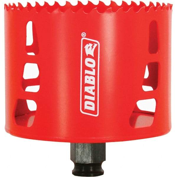 Freud - 3-1/2" Diam, 2-3/8" Cutting Depth, Hole Saw - Bi-Metal Saw, Toothed Edge - Exact Tool & Supply