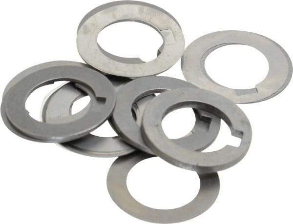 Precision Brand - 5/8 Inch Inside Diameter, 1 Inch Outside Diameter, 3/16 Inch Keyway Width, Steel Machine Tool Arbor Spacer Set - 0.001 to 0.125 Inch Thick, Use with Gang Cutters, Grinding Tools, Milling Cutters, Saws, Slitting Blades, 19 Pieces - Exact Tool & Supply