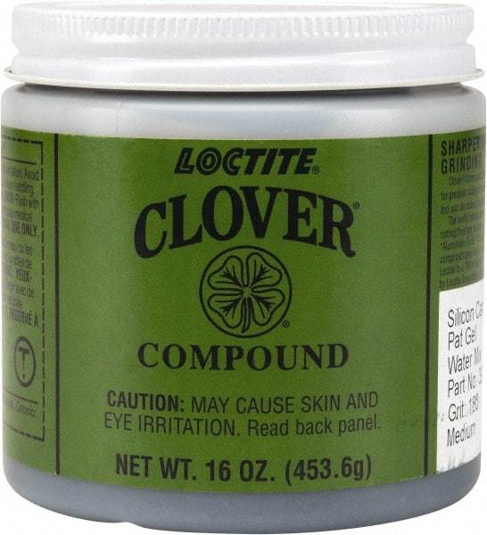 Loctite - 1 Lb Water Soluble Compound - Compound Grade Very Fine, 180 Grit, Black & Gray, Use on General Purpose - Exact Tool & Supply
