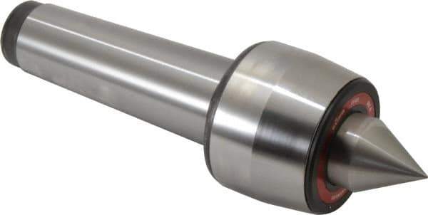Rohm - MT6 Taper Shank, 4.134" Head Diam 2,500 Lb Capacity Live Center - 2,600 Max RPM, 3.217" Head Length, 1.9685" Point Diam, 2.264" Point Len, 7,700 Lb Max Workpc, 13.15" OAL, Standard Point - Exact Tool & Supply