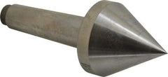 Riten - 2-3/4" Head Diam, Hardened Tool Steel Pipe Nose Point Solid Dead Center - 4MT Morse Taper, 2-3/4" Point Diam, 2.37" Point Length - Exact Tool & Supply