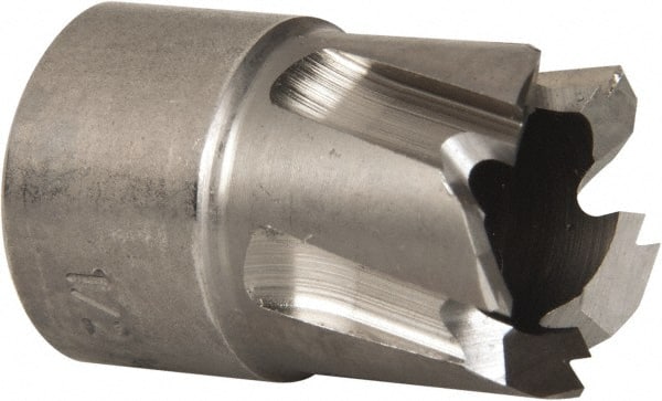 Hougen - 1/2" Diam x 1/4" Deep High Speed Steel Annular Cutter - Exact Tool & Supply
